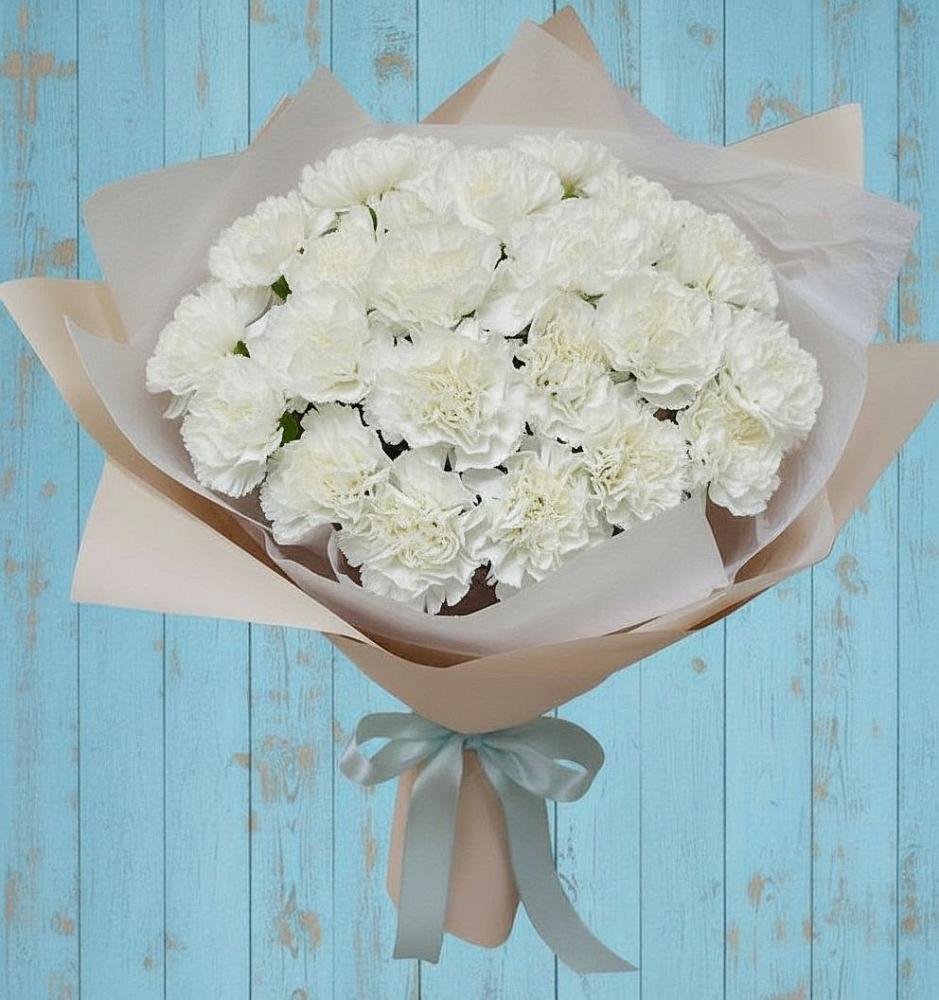 Букет цветов из: Гвоздики в Рогатой Балке