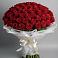 Букет 101 Красная роза Блэк Мэджик в Рогатой Балке