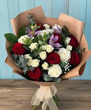 Букет цветов из:  Розы и Альстромерии в Рогатой Балке