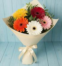 Букет цветов из:  Герберы в Рогатой Балке