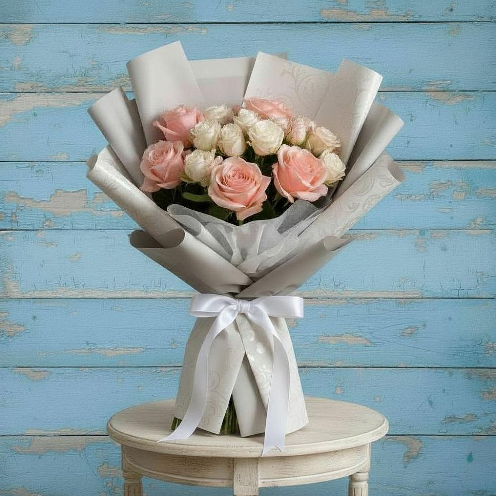 Букет цветов из: Розы в Рогатой Балке