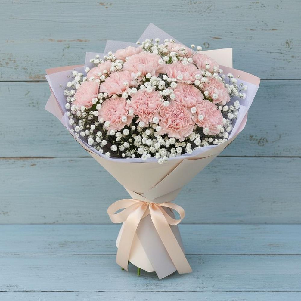 Букет цветов из: Гвоздики в Рогатой Балке