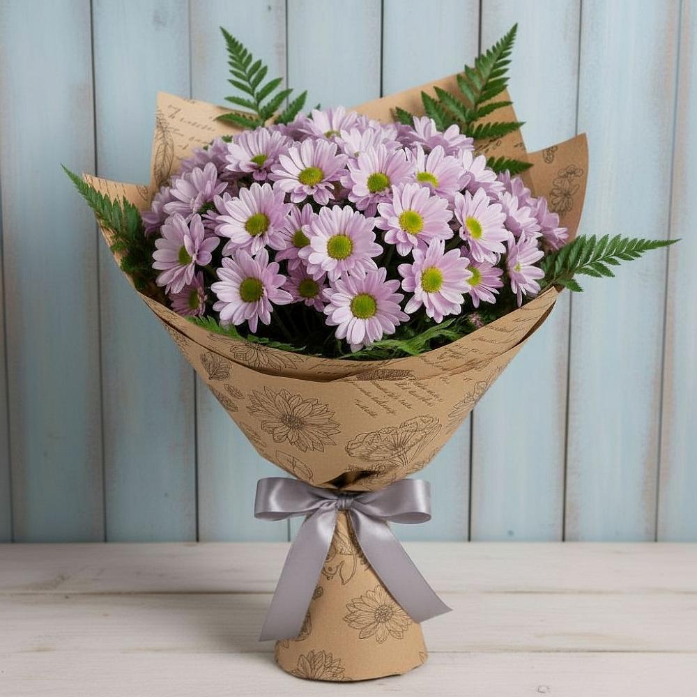 Букет цветов из: Хризантемы в Рогатой Балке