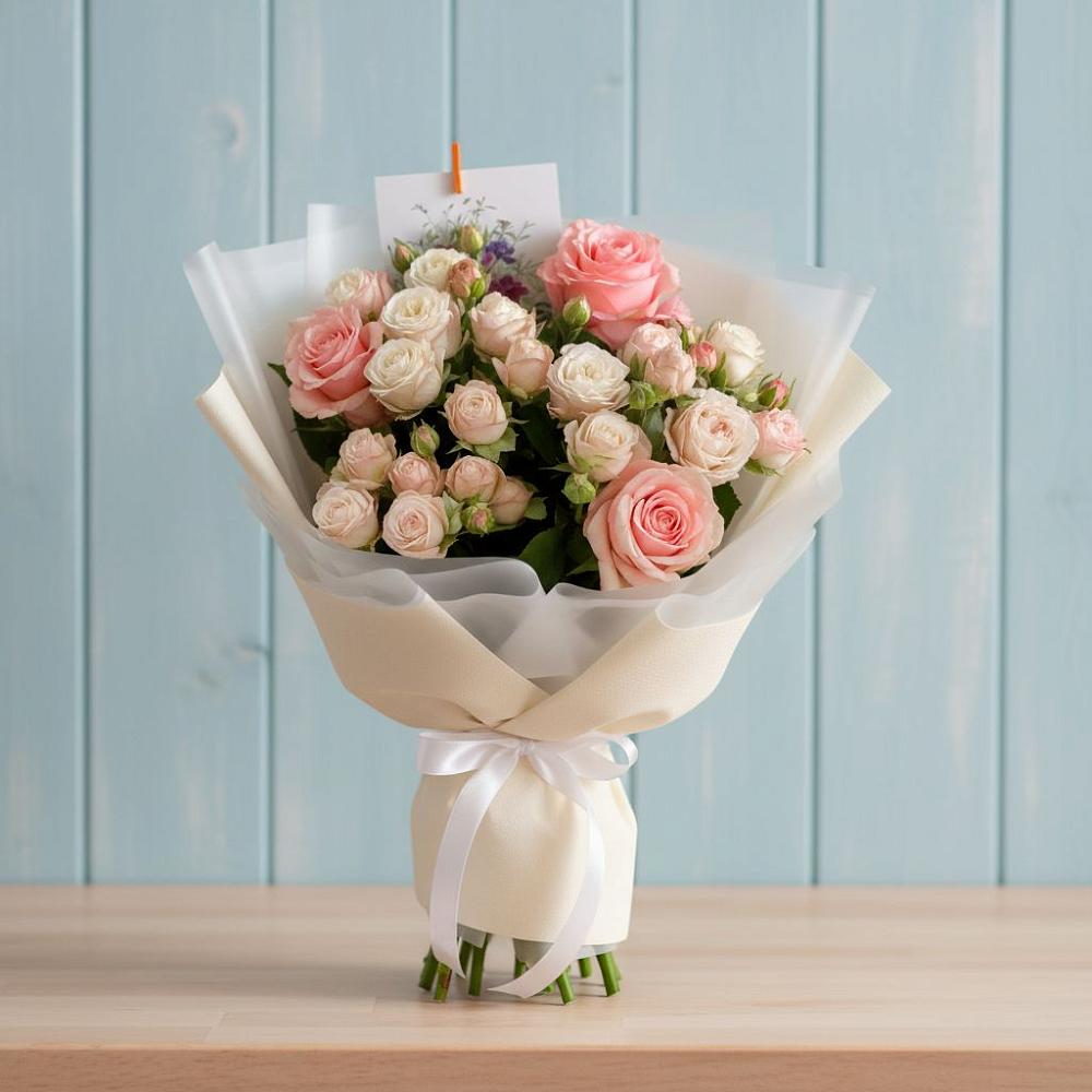 Букет цветов из: Розы в Рогатой Балке