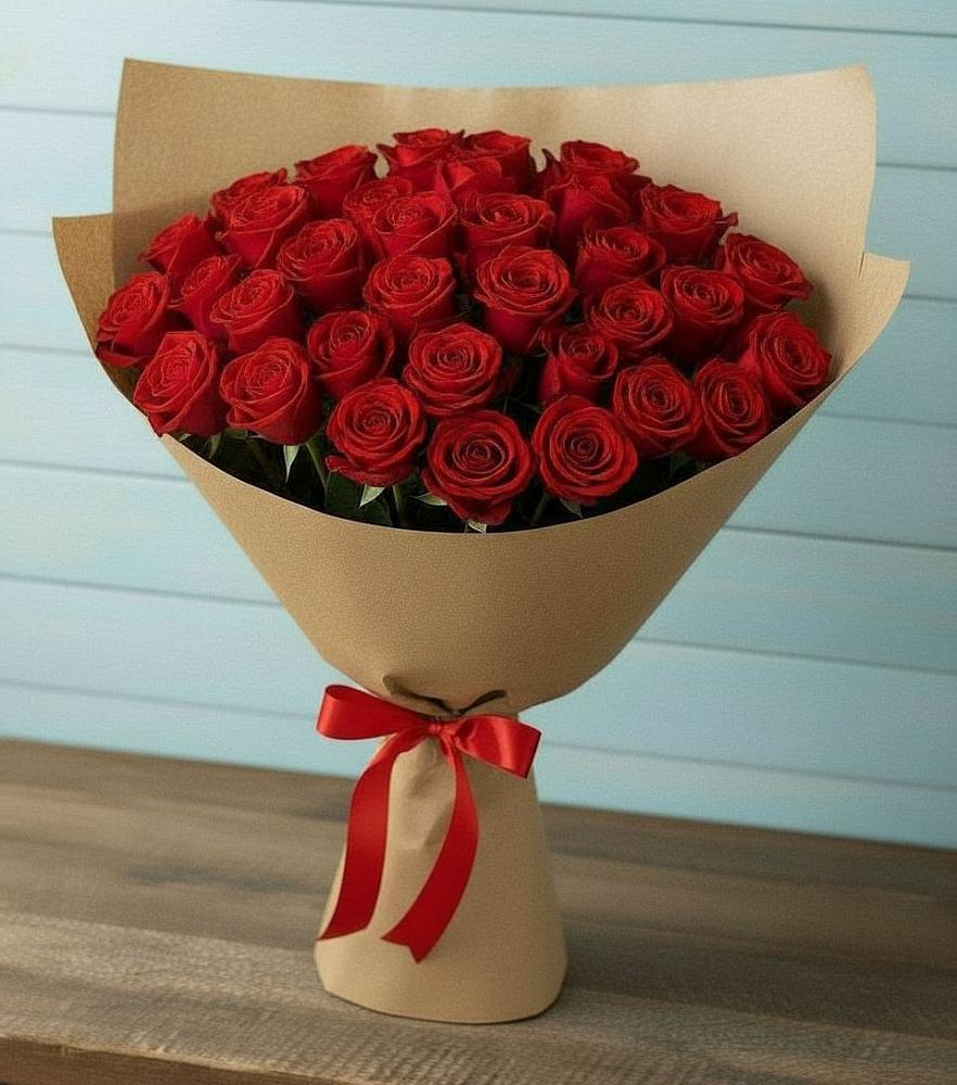 Букет Красные розы Милано в Рогатой Балке