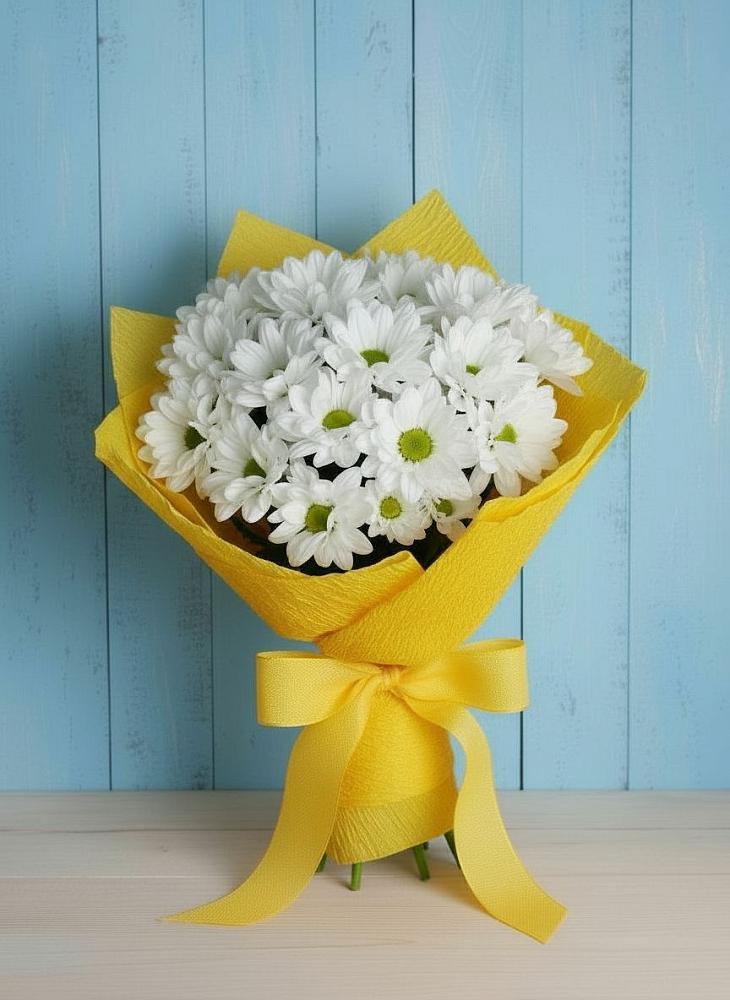 Букет цветов из: Хризантемы в Рогатой Балке