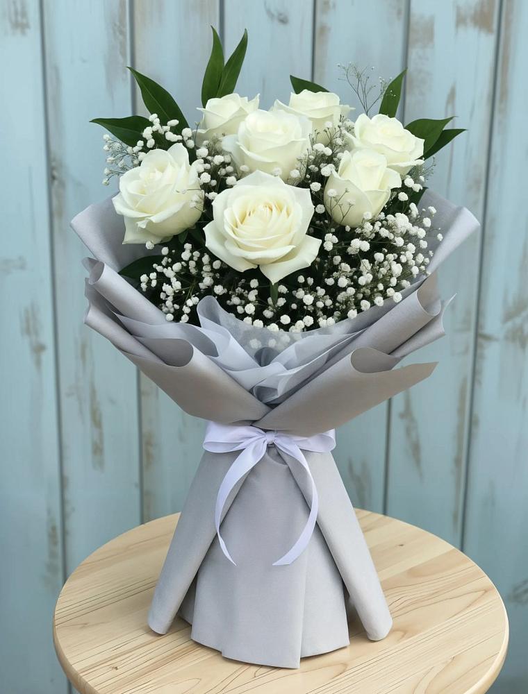 Букет цветов из: Розы в Рогатой Балке