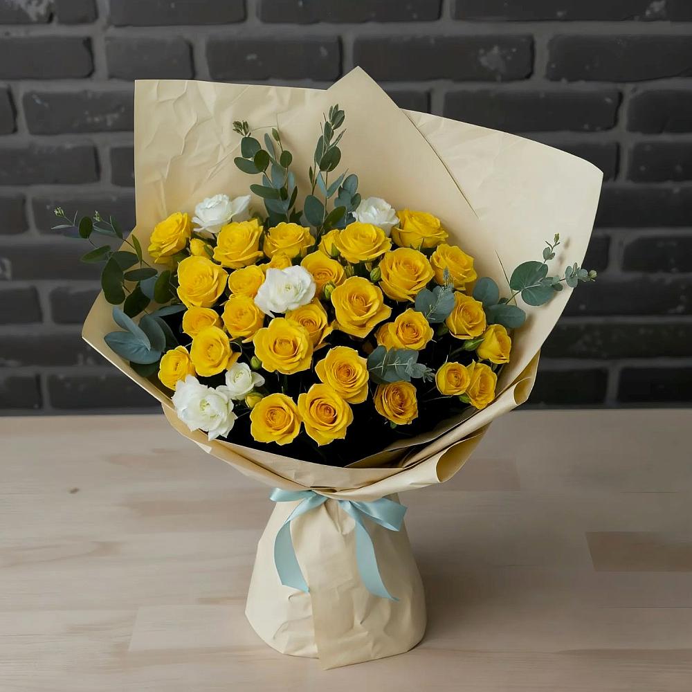 Букет цветов из: Розы в Рогатой Балке