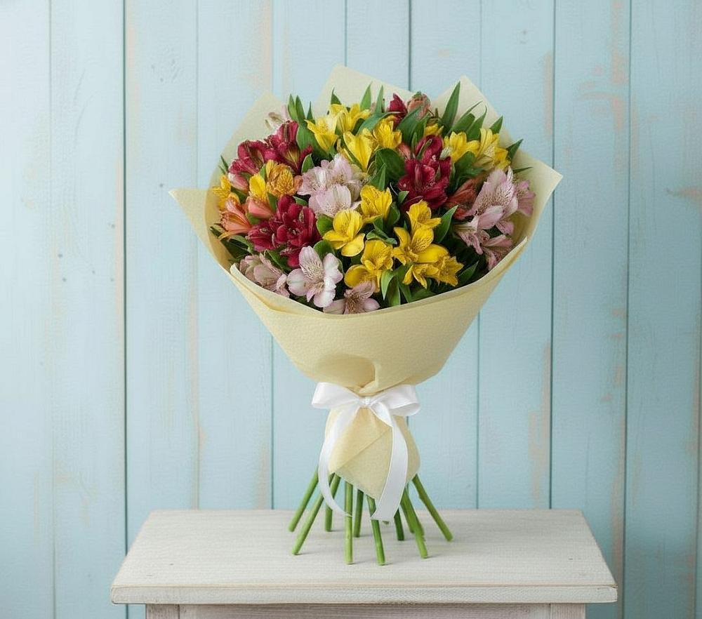 Букет цветов из: Альстромерии в Рогатой Балке