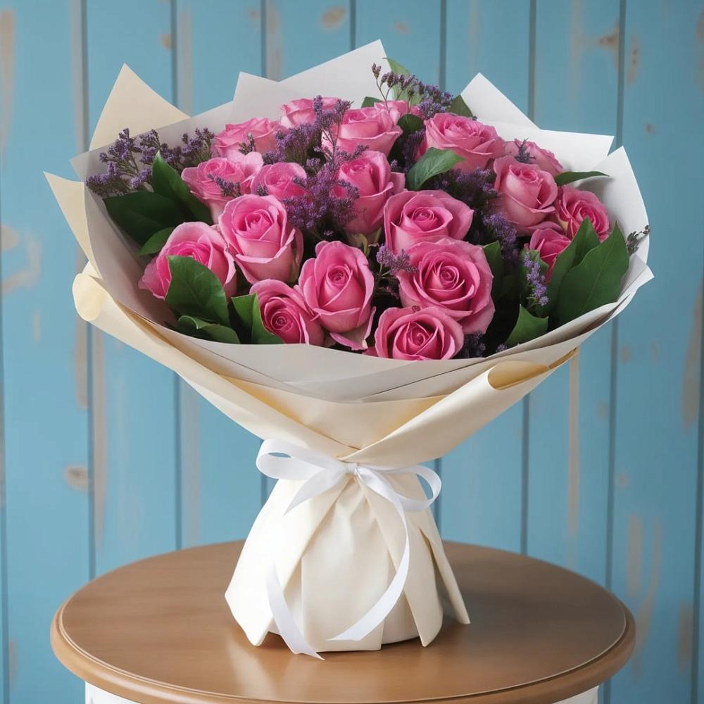 Букет цветов из: Розы в Рогатой Балке