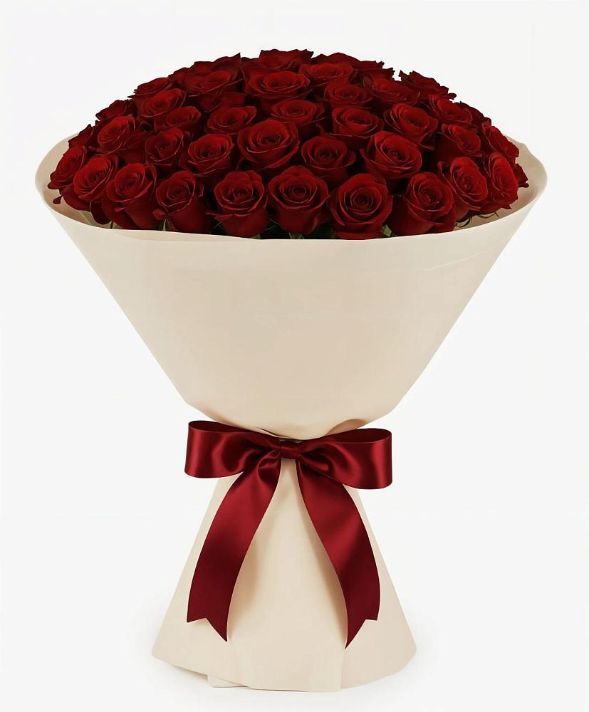 Букет 101 Бордовая роза Блэк Бакарра в Рогатой Балке